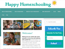 Tablet Screenshot of happyhomeschooling.com